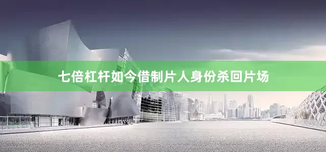 七倍杠杆如今借制片人身份杀回片场